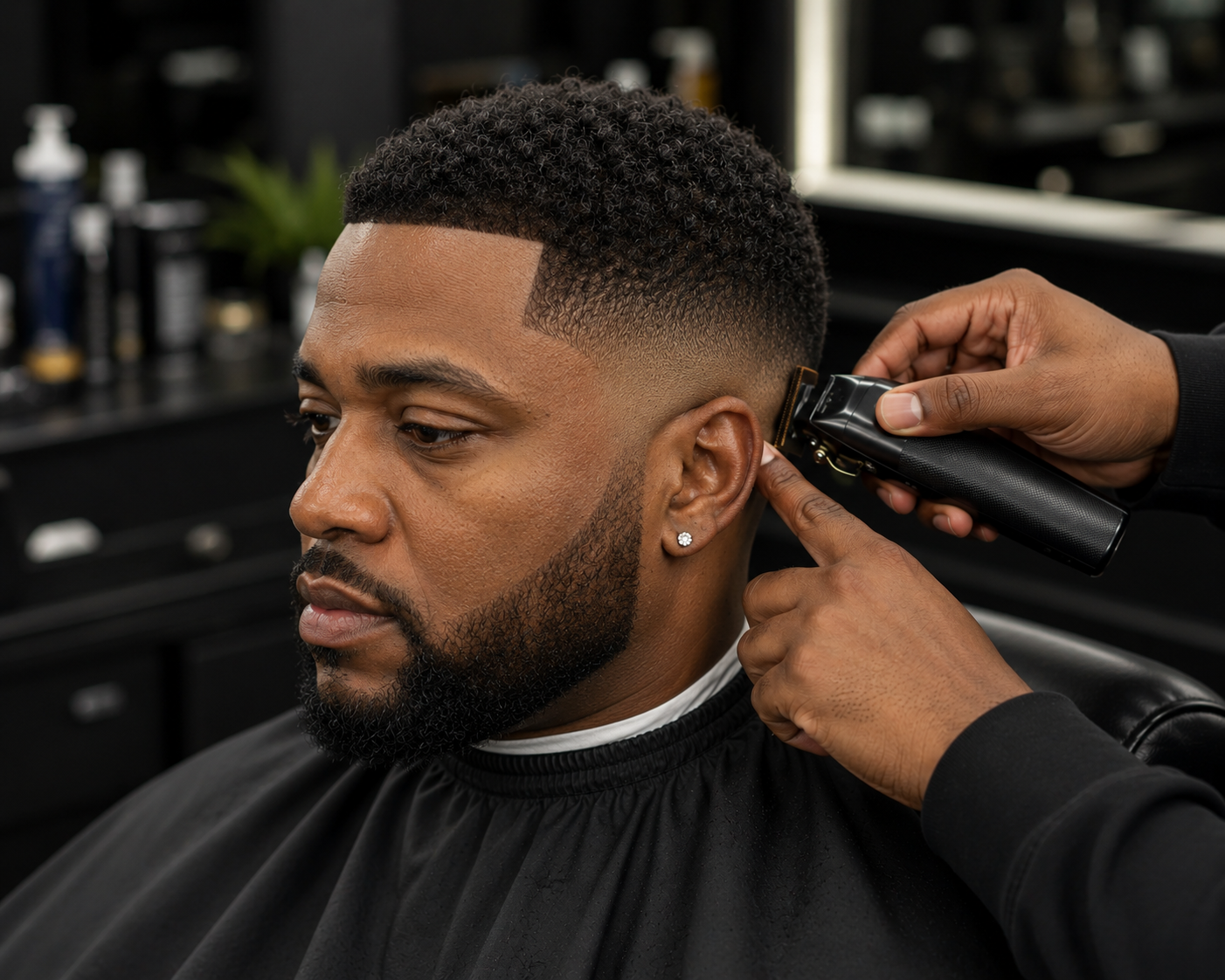 Mid Fade Hair Cut